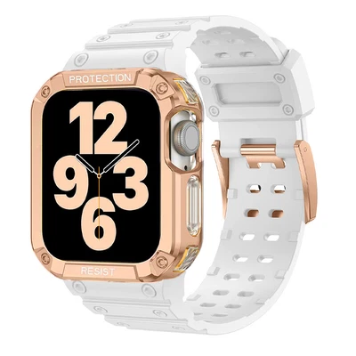 $8.79 • Buy For Apple Watch Band Case Rugged Bumper Strap IWatch SE Series 8 7 6 5 4 3 45mm