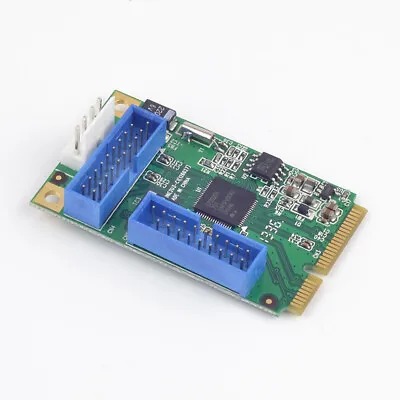 Mini PCI-e To 4x USB3.0 Expansion Card USB 3.0 To 2 Ports (19/20pins) • $35