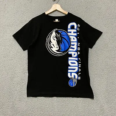 2011 Dallas Mavericks NBA Finals Champions T-shirt Men's Medium Black • $4.80