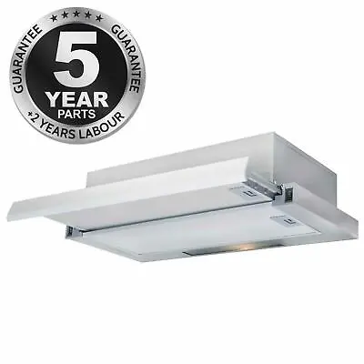 SIA TSH60SS 60cm Stainless Steel Telescopic Integrated Cooker Hood Extractor Fan • £79.99