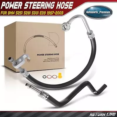 2x New Power Steering Return Line Hose Assy For BMW 525i 528i 530i E39 1997-2003 • $38.99