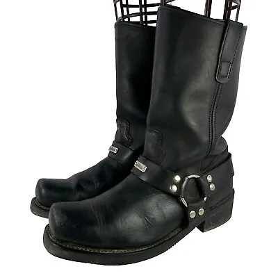 Milwaukee Men's Black Leather Boot US 11 Waterproof Harness Motorcycle Boots • $72.48