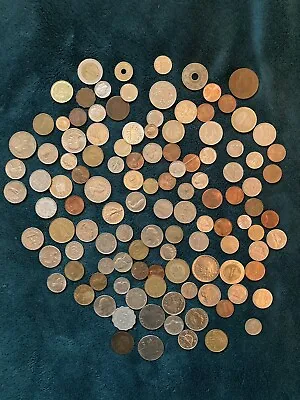 £10 • Buy A. Job Lot Of Old Foreign Coins From Around The World.  Approx 500g