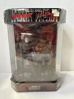 McFarlane Toys Movie Maniacs Friday The 13th Jason Voorhees VS Freddy Krueger J6 • $89.99