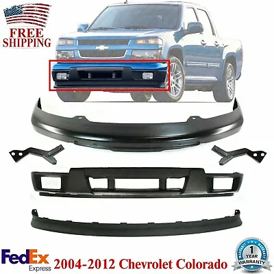 Front Bumper Primed W/ Brackets + Extension +Valance For 2004-12 Colorado Canyon • $328.55