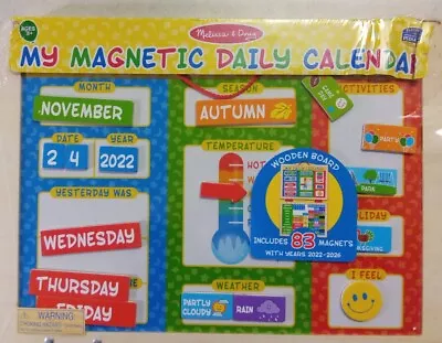 Melissa & Doug My First Daily Magnetic Calendar For Kids • $19.90