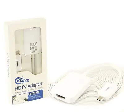  Ex-Pro® Samsung Galaxy Tab 3 10.1  P5200 P5210 - MHL 2 HDMI Adapter • £5.62