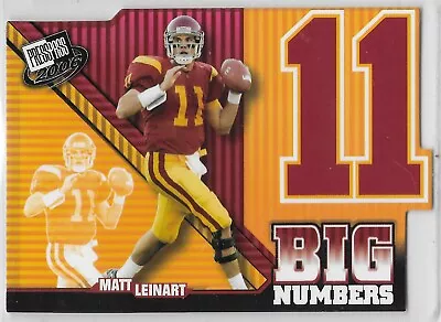 2006 Press Pass Big Numbers #33 Matt Leinart Arizona Cardinals USC • $1.99