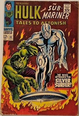 $124.99 • Buy Tales To Astonish #93 July 1967 Sub-Mariner & The Hulk - Complete Solid NICE++!!