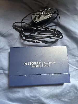 NETGEAR GS108 ProSafe 8-Port GbE Unmanaged Switch W/ Power Adapter • $1.49