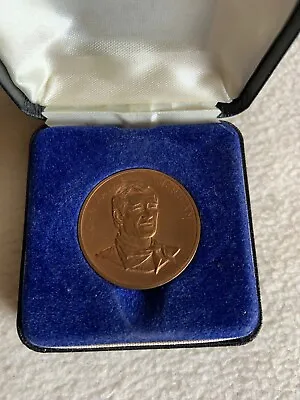 Vintage John Wayne America Commemorative Bronze Coin/ Medallion/ Token In Case • $12