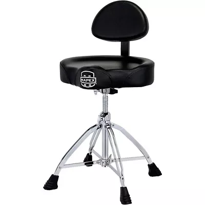 Mapex Saddle Top Drum Throne With Backrest And Double Braced Quad Legs • $239