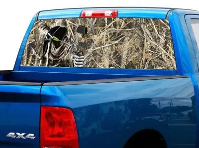 $44.98 • Buy P456 Camo Reaper Bow Hunter Rear Window Tint Graphic Decal Wrap Back Pickup