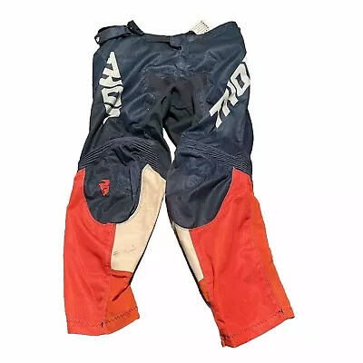 Thor Racing Motorcross Mototcycle Moto Riding Pants Mens 34  Blue • $16