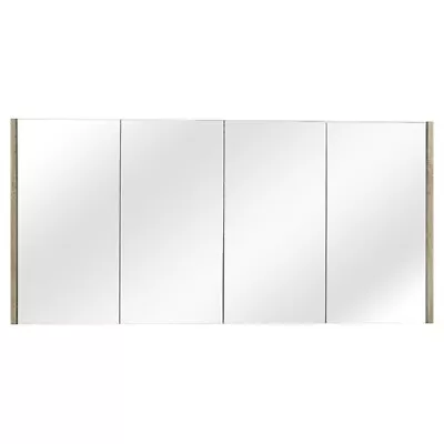 1500mm Shaving Cabinet White Oak Mirror Cabinet Wall Mount 4 Door Cabinet • $500