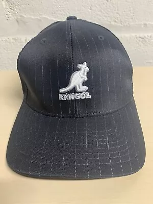 Kangol Men's Navy Blue Pinstripe Flex Fit Stretch Baseball CapHat Size Large/XL • $19.99