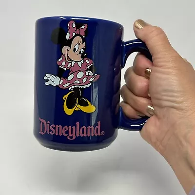 Walt Disney Minnie Mouse Coffee Mug Pink & Blue Thailand • $8.99