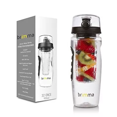 Brimma Leak Proof Fruit Infuser Water Bottle Large 32 Oz. • $15.50