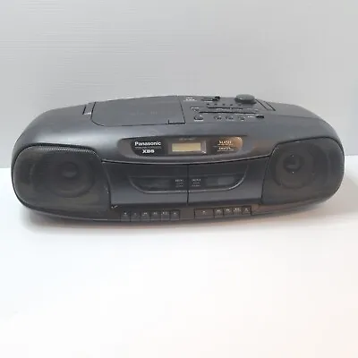 Vintage Panasonic RX 0141Q1 Boom Box AM/FM Radio Dual Cassette CD Player Stereo  • $89.90