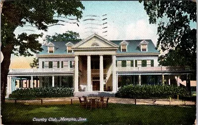 Postcard Country Club Memphis Tennessee Posted To Brockport N.Y.  In 1909 • $4.65