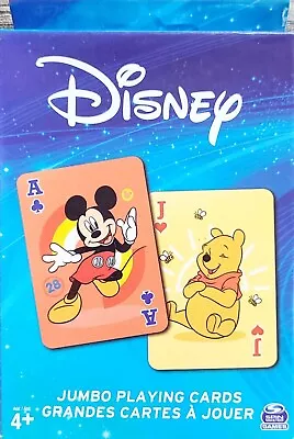 Disney Mickey Mouse & Disney Friends JUMBO Playing Cards Ages 4+ Sealed • $4.99