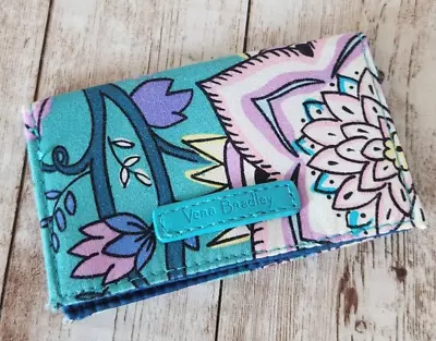 Vera Bradley  Peacock Garden  Card Case Snap Closure RFID • $11.99