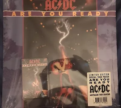 AC/DC Are You Ready Aust Only Ltd Ed 1991 Tour Poster And CASSETTE Sealed • $70