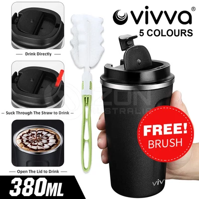 $13.88 • Buy Coffee Mug Stainless Steel Leakproof Travel Cup Insulated Reusable Double Wall
