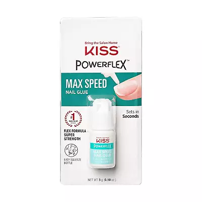 KISS Powerflex Maximum Speed Nail Glue For Press On Nails Super Strength Flex F • $7.99