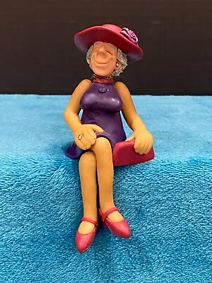 Dianne Manning Limited Edition Shelf Sitter Red Hat Granny Lady Grandma • $10