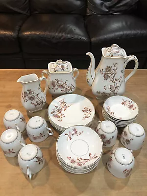 Limoges Antique Porcelain Coffee Tea Set T&V And D&C Markings -27 Pieces Set • $655