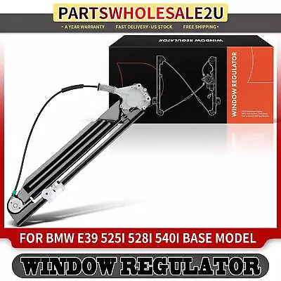 Rear Left Window Regulator For BMW E39 525i 528i 530i 540i M5 99-03 W/o Motor • $36.99