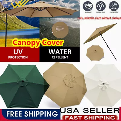 Patio Umbrella Market Table Outdoor Deck Umbrella Replacement Canopy Cover • $23.99