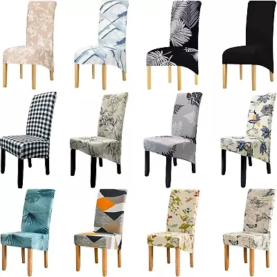 Large Stretch Dining Chair Cover Seat Slipcover Spandex Washable Chair Protector • $9.99