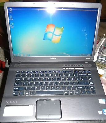 $74.66 • Buy Sony Vaio VGN-NW220F/B Pentium Dual Core T4300, 4GB RAM 250GB 7200 Webcam 7 Pro
