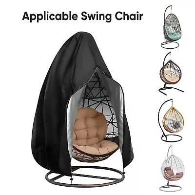 Hanging Swing Egg Chair Cover Waterproof Heavy Duty Cover Garden Outdoor Sun UV • £15.99