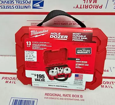 NEW  Milwaukee Hole Saw Set Dozer General Purpose Bi-Metal Durable 13-Piece • $59.88