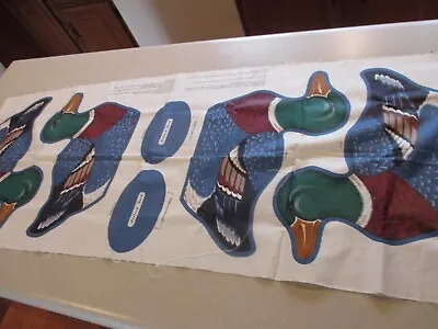 Cranston Print Works Fabric Panel - Mallard Ducks - Wild Bird Collection • $6.49