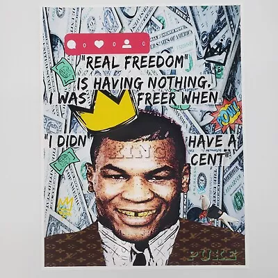 Mike Tyson Pop Art U.S Money Art PRINT Original Art NY Graffiti Artist PUKE • $34.99