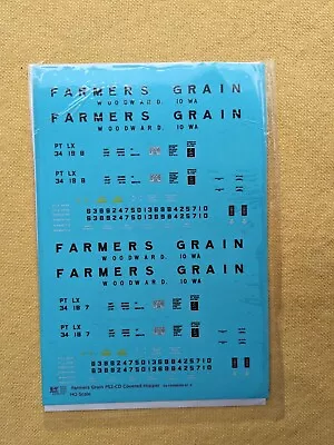 K4 Decal- PS4750 Covered Hopper - Farmers Grain - New! • $4