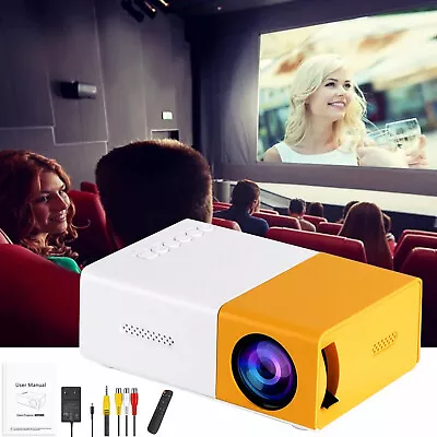 Mini Portable Projector 1080P LED Pico Video Projector For Home Theater Movie US • $23.99