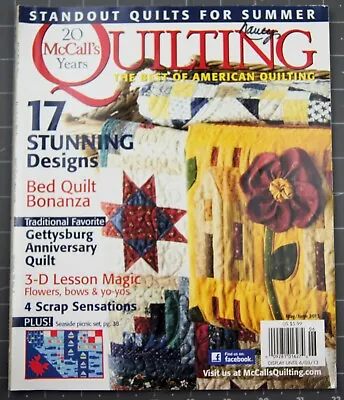 McCall's Quilting Magazine The Best Of American Quilts May/June 2013 • $6