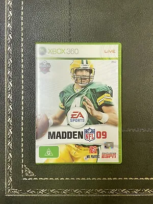 🏈 MADDEN NFL 09 Microsoft XBOX 360 Boxed With Manual Like NEW AUS Version PAL • $19.95
