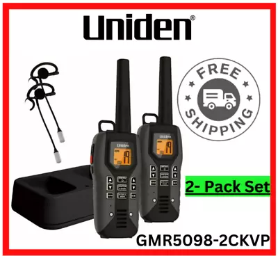 Uniden Walkie Talkie Two-Way Radio Set Long Range Waterproof Rechargeable NOAA • $57.80