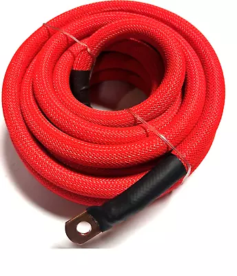 25ft 1/0 Gauge RED SNAKESKIN OFC Wire Strands Copper Marine Cable AWG • $114.50