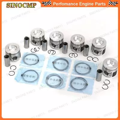 3.0 TDI Engine Pistons & Rings Set STD Φ83.01mm For VW Touareg Audi A4 A6 Q5 Q7 • $328.41