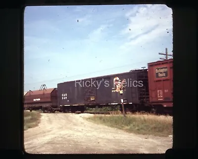 Original Slide C&O #S-69 Stores Boxcar MofW Chesapeake Ohio Grand Ledge MI 1977 • $6.75