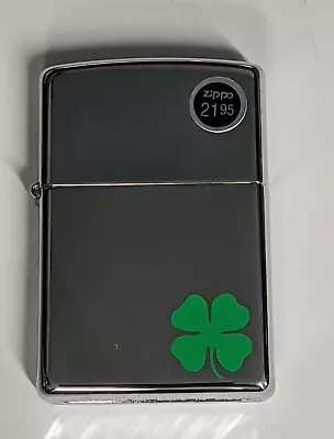 Zippo 2011 A Bit O' Luck 4 Leaf Clover Polished Chrome Lighter Sealed In Box R61 • $51.27