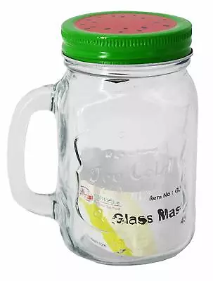 450ml Glass Mason Jar With Handle For FoodMix Pattern • $11.86