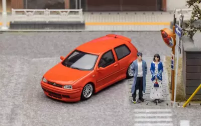 CR FH 1:64 Orange VW Golf GTI MK4 2 Doors Coupe Sport Model Diecast Metal Car • $41.99